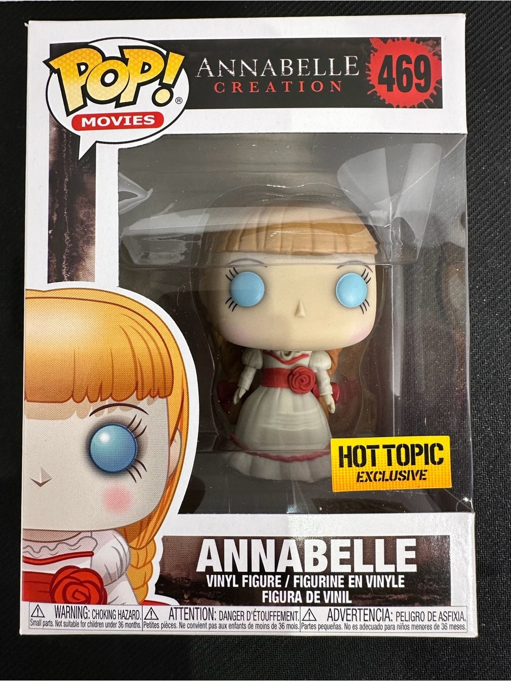 Annabelle #469 Funko Pop Movies Horror Annabelle Creation Hot Topic Exclusive
